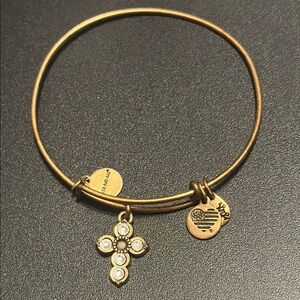 Alex and Ani Gold Charm Bangle Bracelet